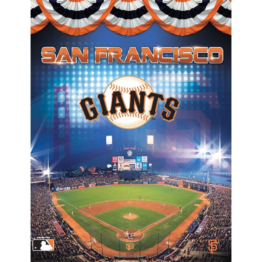 San Francisco Giants 100 Piece Jigsaw Puzzle 11.5x15 Kids MLB ATandT Park Image 2