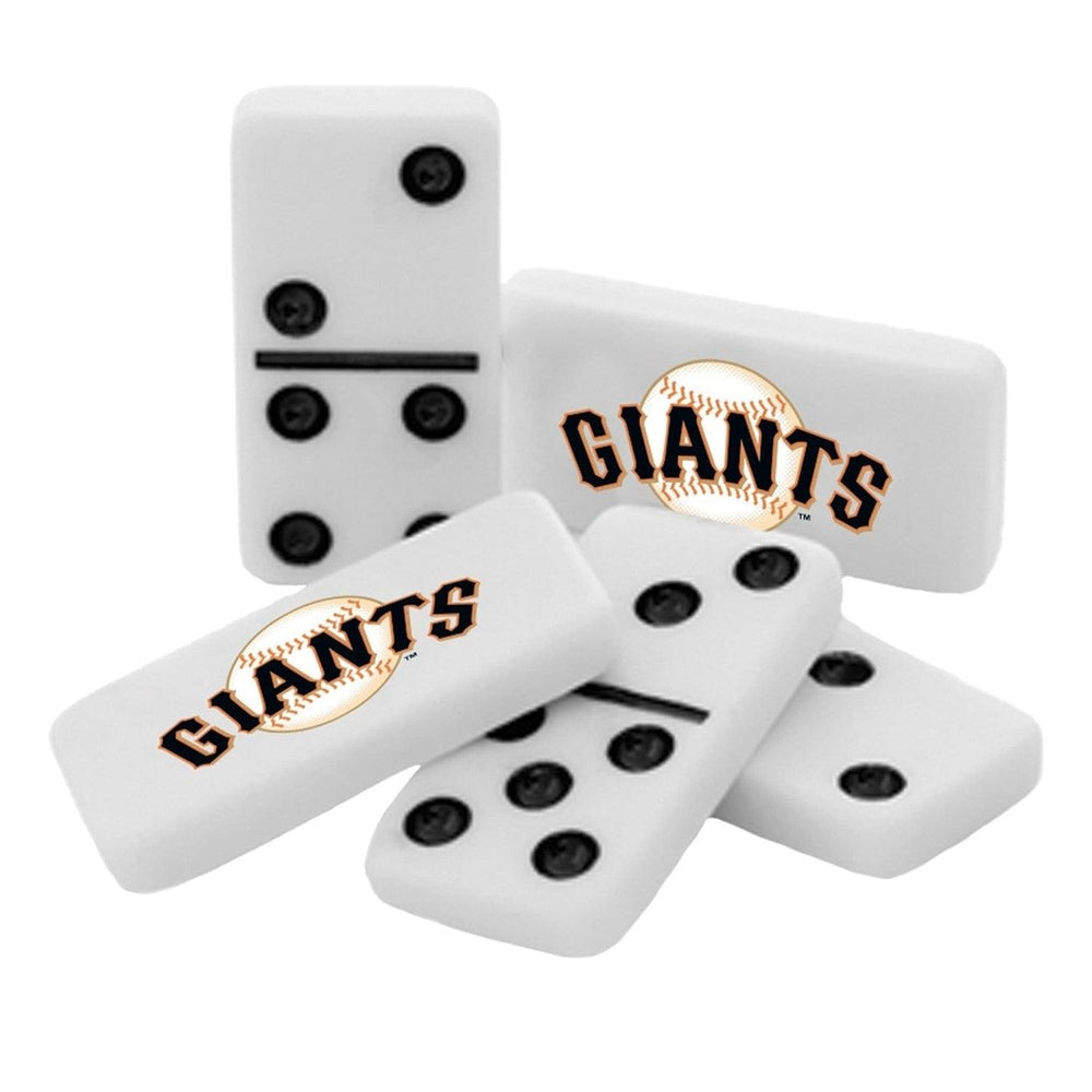 San Francisco Giants Dominoes Set Officially Licensed 28 Resin Dominoes Tin Box Image 2