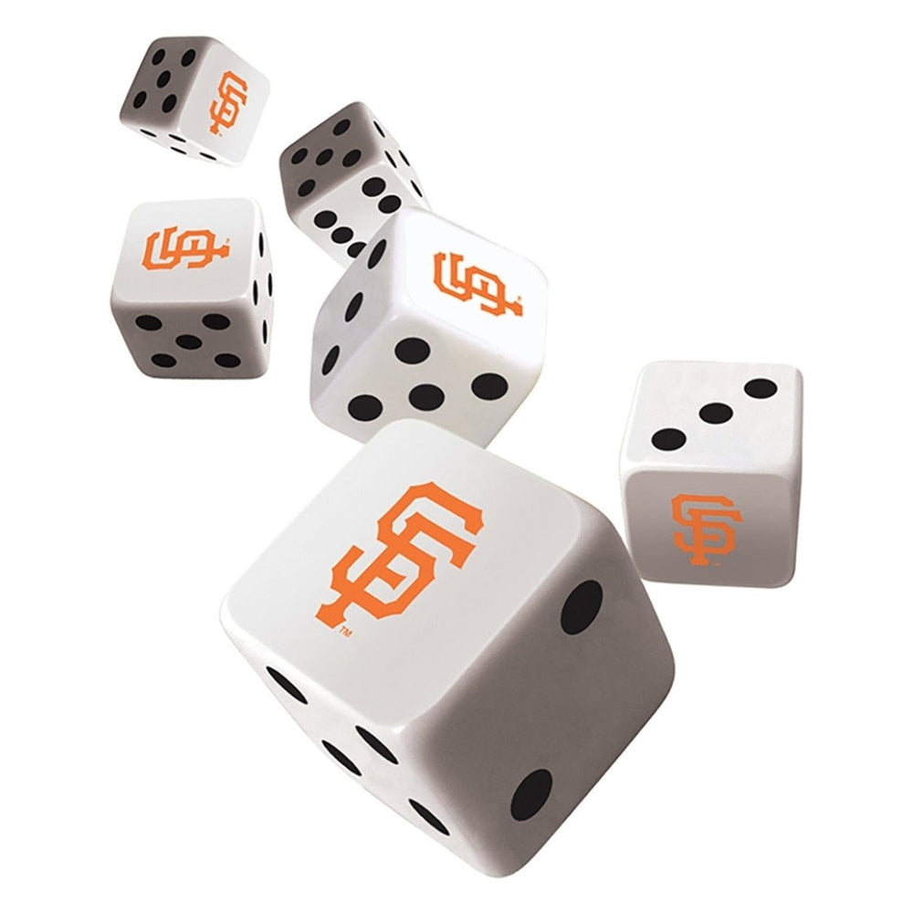 San Francisco Giants Dice Set 6-Piece D6 Gaming Dice Team Logo 16mm Official Image 2