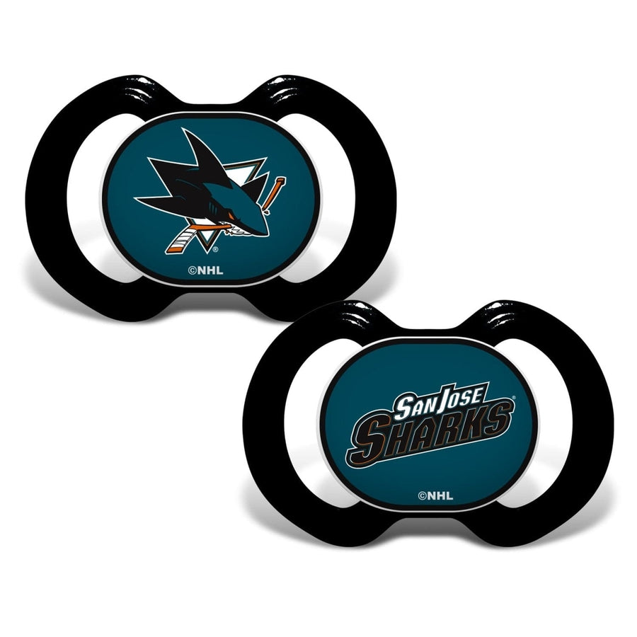 San Jose Sharks Pacifier 2-Pack BPA-Free Infant Orthodontic Silicone Nipple Image 1