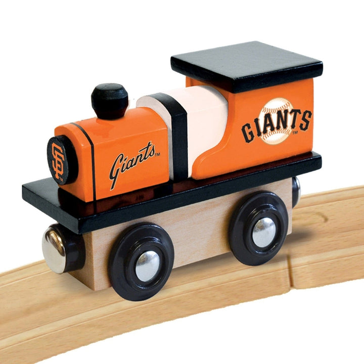 San Francisco Giants Wooden Toy Train Engine Compatible with 1 Inch Tracks Image 4