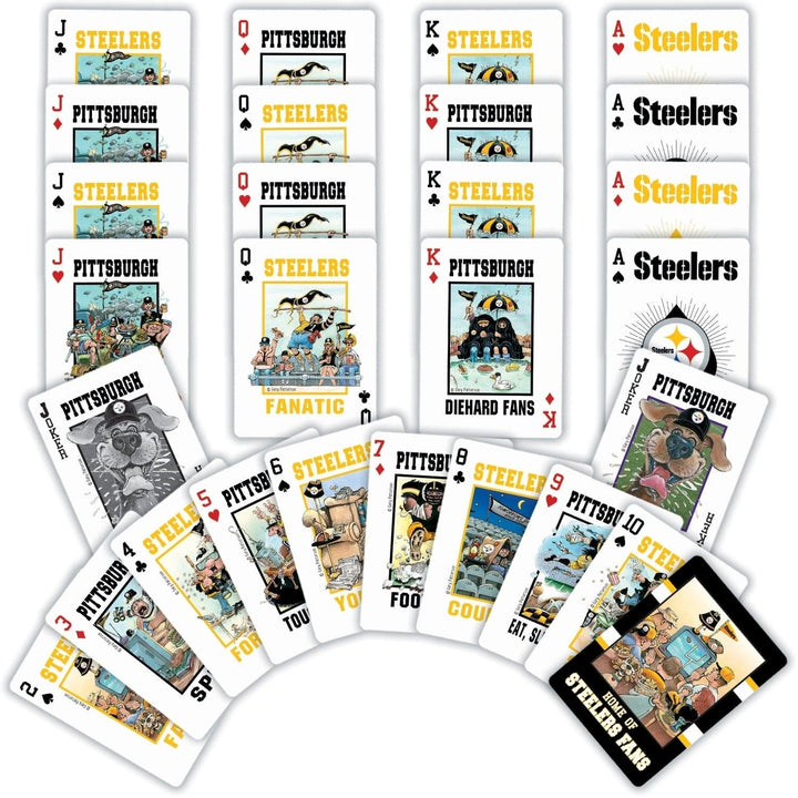 Pittsburgh Steelers Fan Deck Playing Cards - 54 Card Deck Image 2