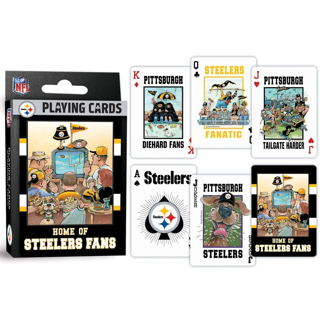 Pittsburgh Steelers Fan Deck Playing Cards - 54 Card Deck Image 3