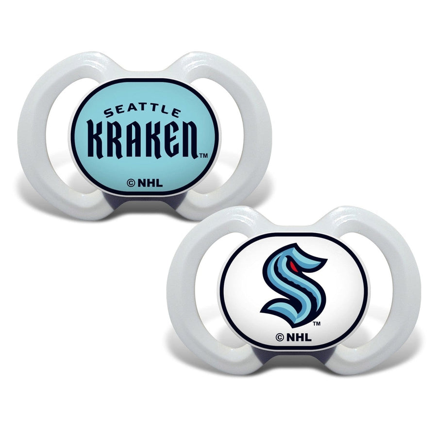 Seattle Kraken Pacifier 2-Pack Orthodontic Silicone BPA-Free Infant Safe Image 1