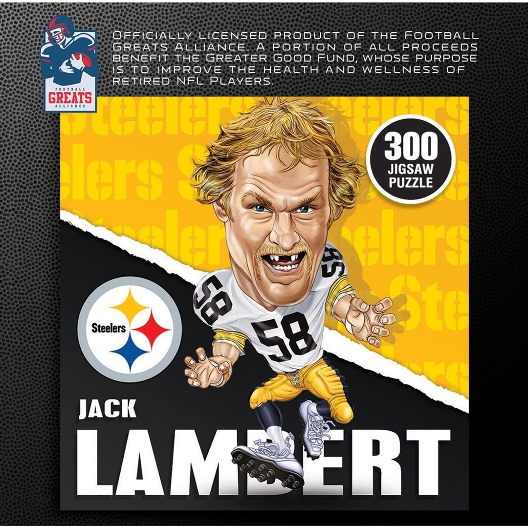 Pittsburgh Steelers All-Time Greats - Jack Lambert 300 Piece Jigsaw Puzzle Image 3