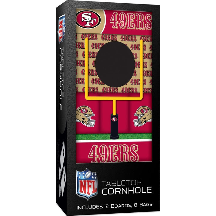 San Francisco 49ers - NFL Tabletop Cornhole Image 1