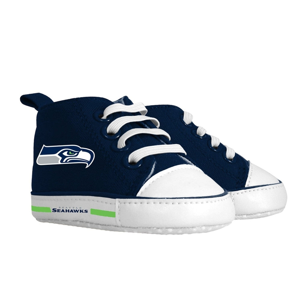 Seattle Seahawks Baby Gift Set Bib and Pre-Walker Shoes Unisex 100% Cotton Image 2