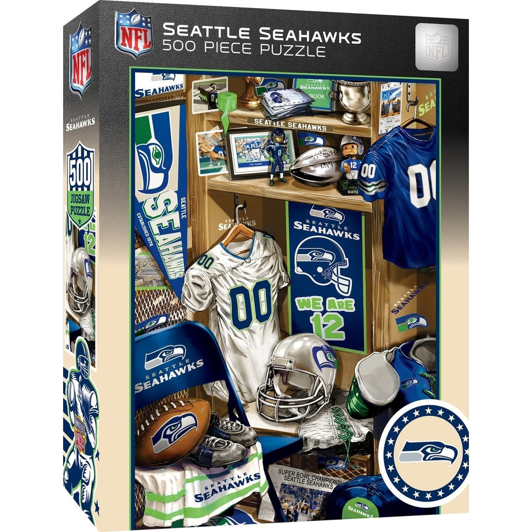 Seattle Seahawks 500 Piece Jigsaw Puzzle MasterPieces Sports Team Game Night Image 1