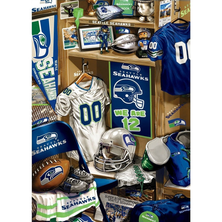 Seattle Seahawks 500 Piece Jigsaw Puzzle MasterPieces Sports Team Game Night Image 2