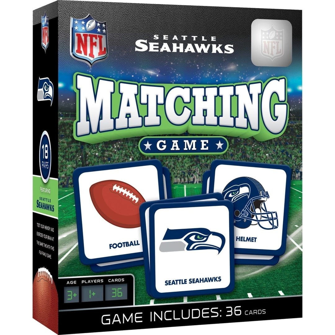 Seattle Seahawks Matching Game NFL Memory Card Game for Family Fun Image 1