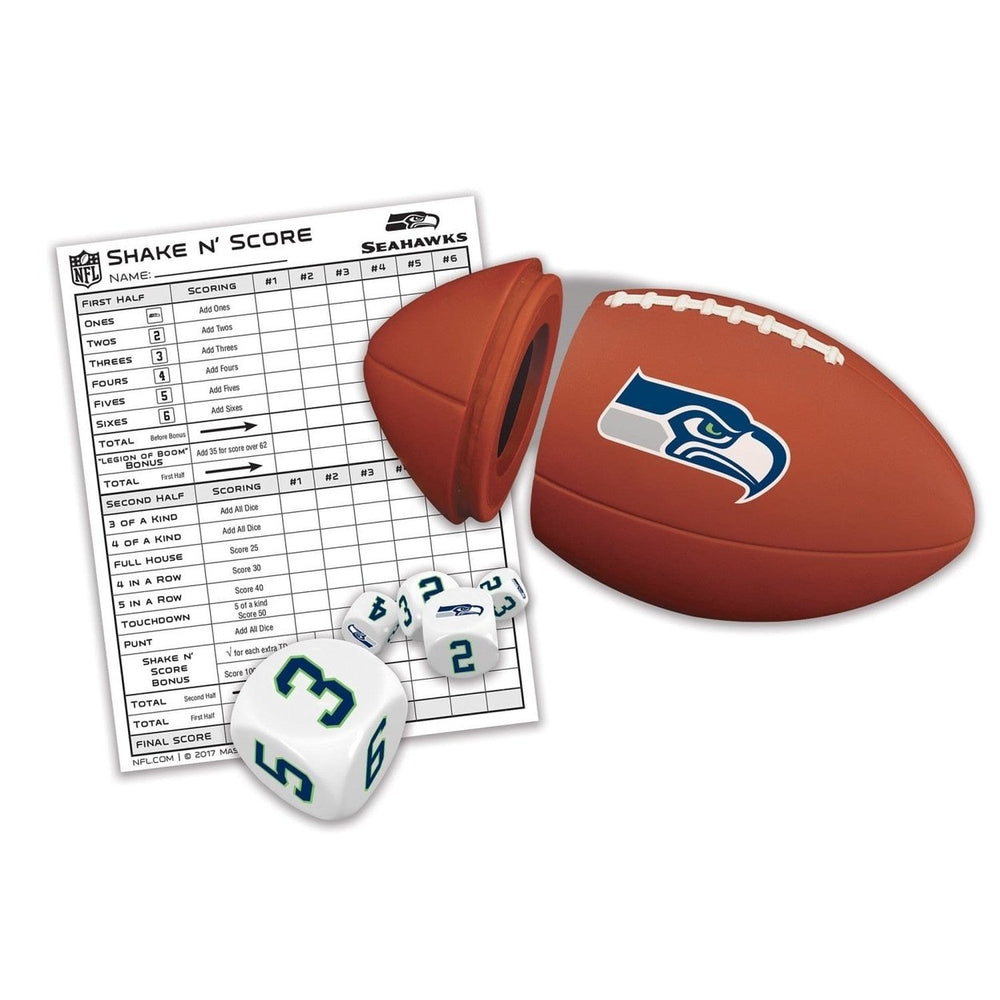 Seattle Seahawks Shake n Score Dice Game Travel Game Collectible NFL Fans Image 2