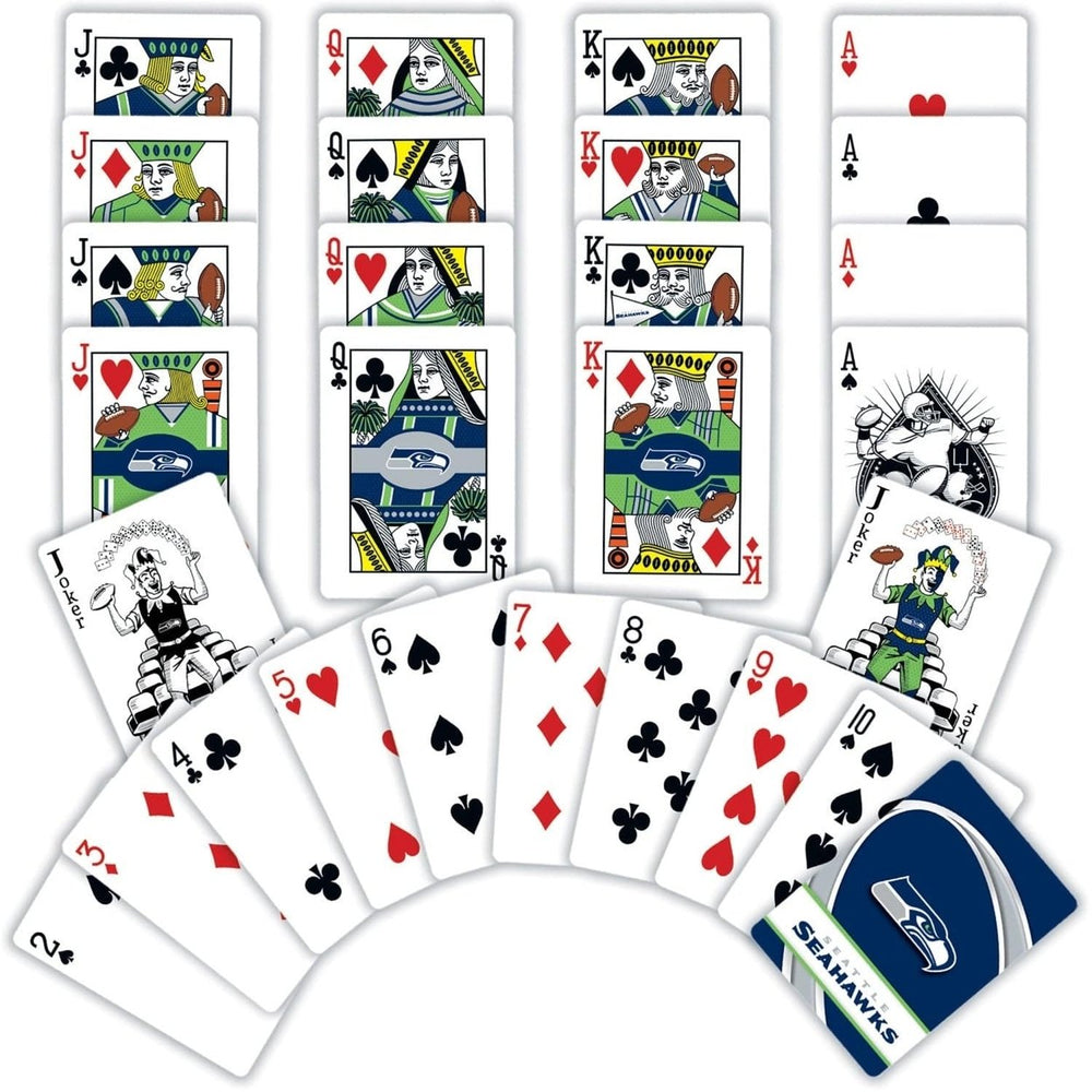 Seattle Seahawks Playing Cards 54 Card Deck Officially Licensed NFL Team Theme Image 2