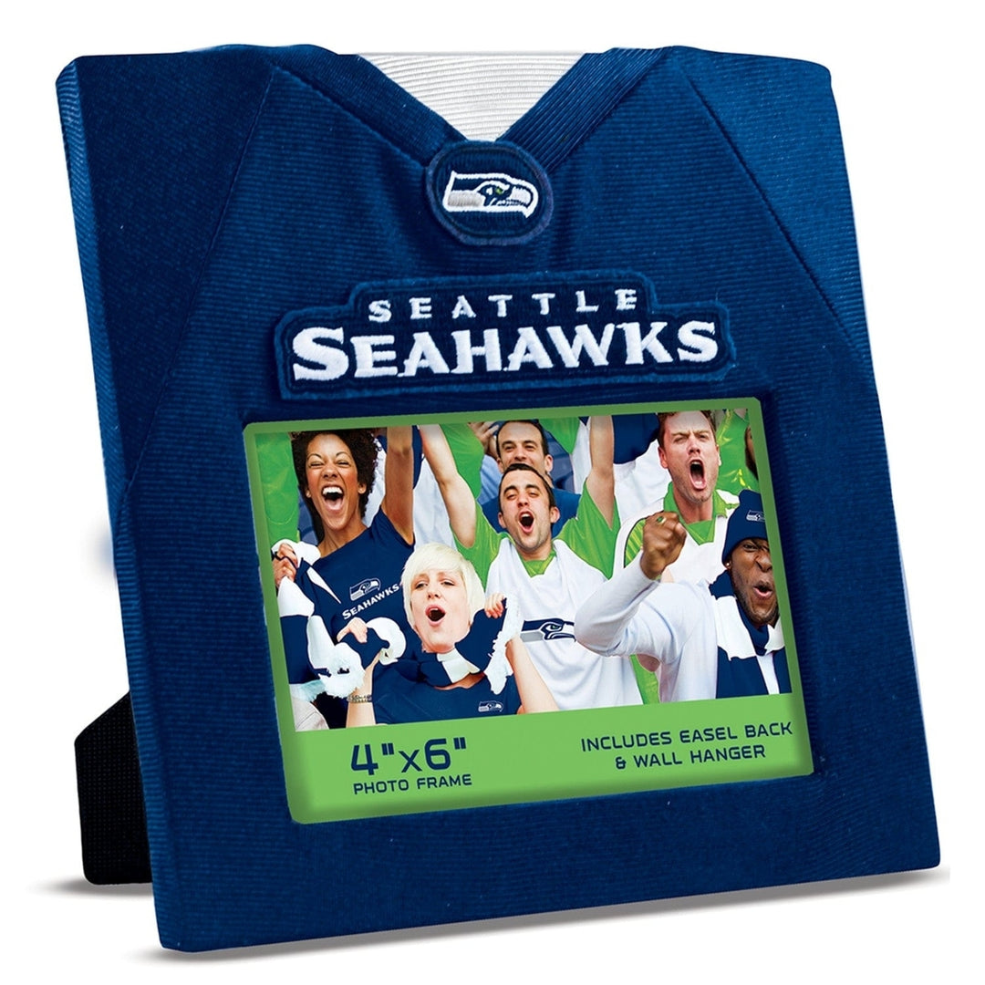 Seattle Seahawks Picture Frame 4x6 Officially Licensed with Easel Wall Hanger Image 1