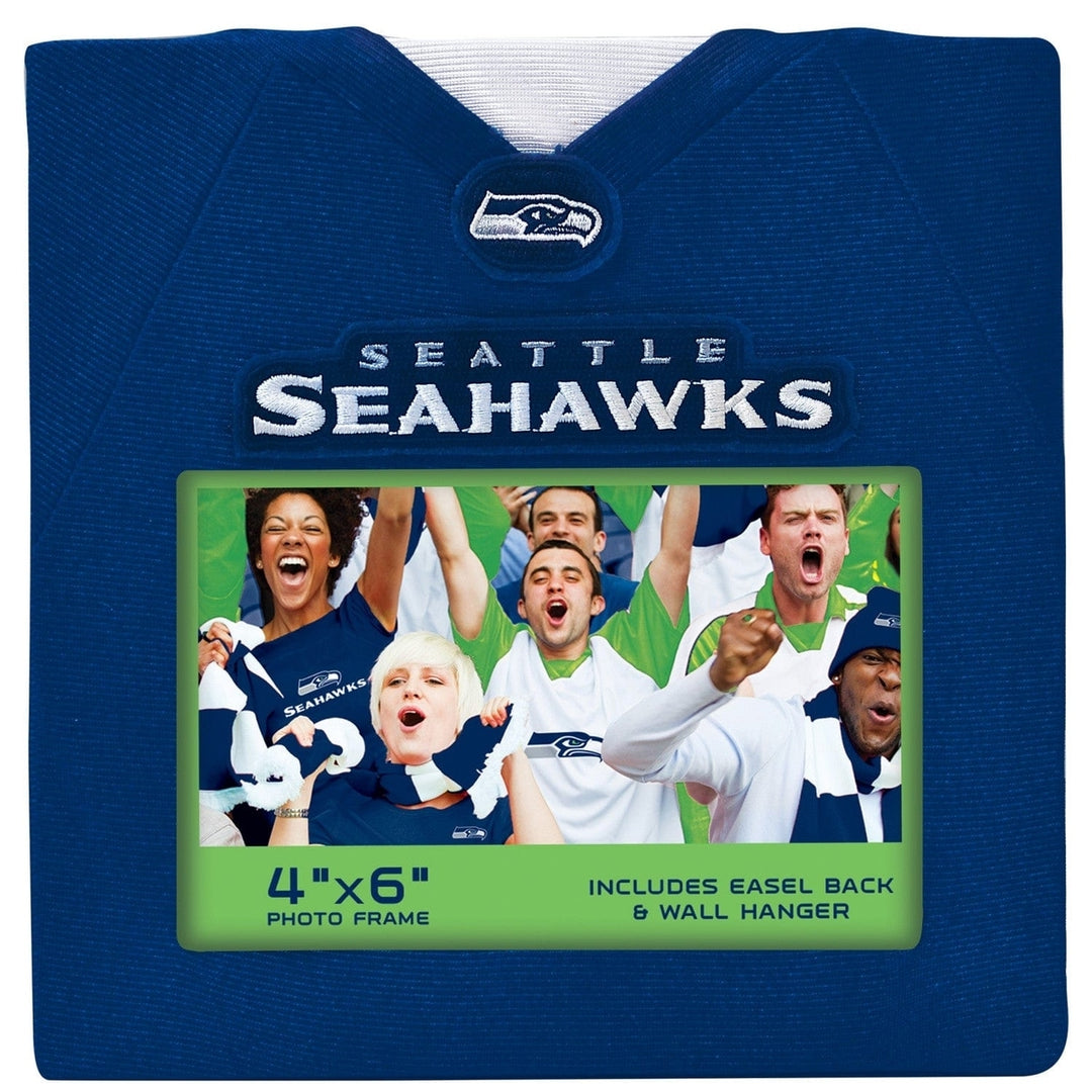 Seattle Seahawks Picture Frame 4x6 Officially Licensed with Easel Wall Hanger Image 2