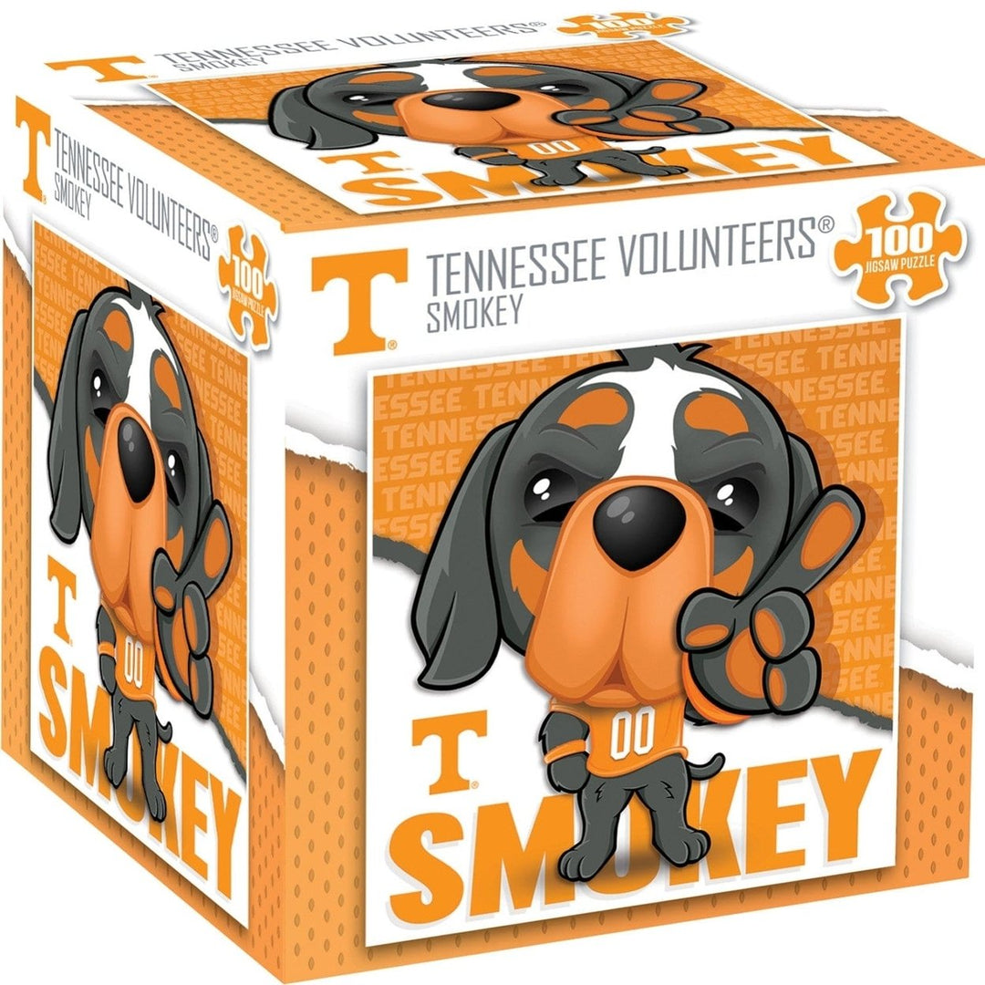 Smokey Tennessee Volunteers 100 Piece Jigsaw Puzzle 10 x 10 NCAA Mascot Puzzle Image 1