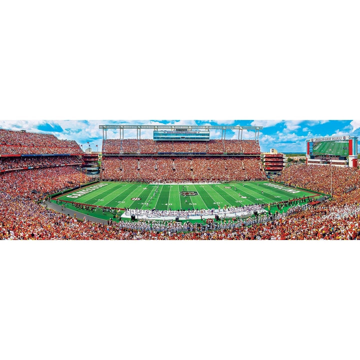 South Carolina Gamecocks 1000 Piece Panoramic Jigsaw Puzzle 13x39 Recycled Material Image 2