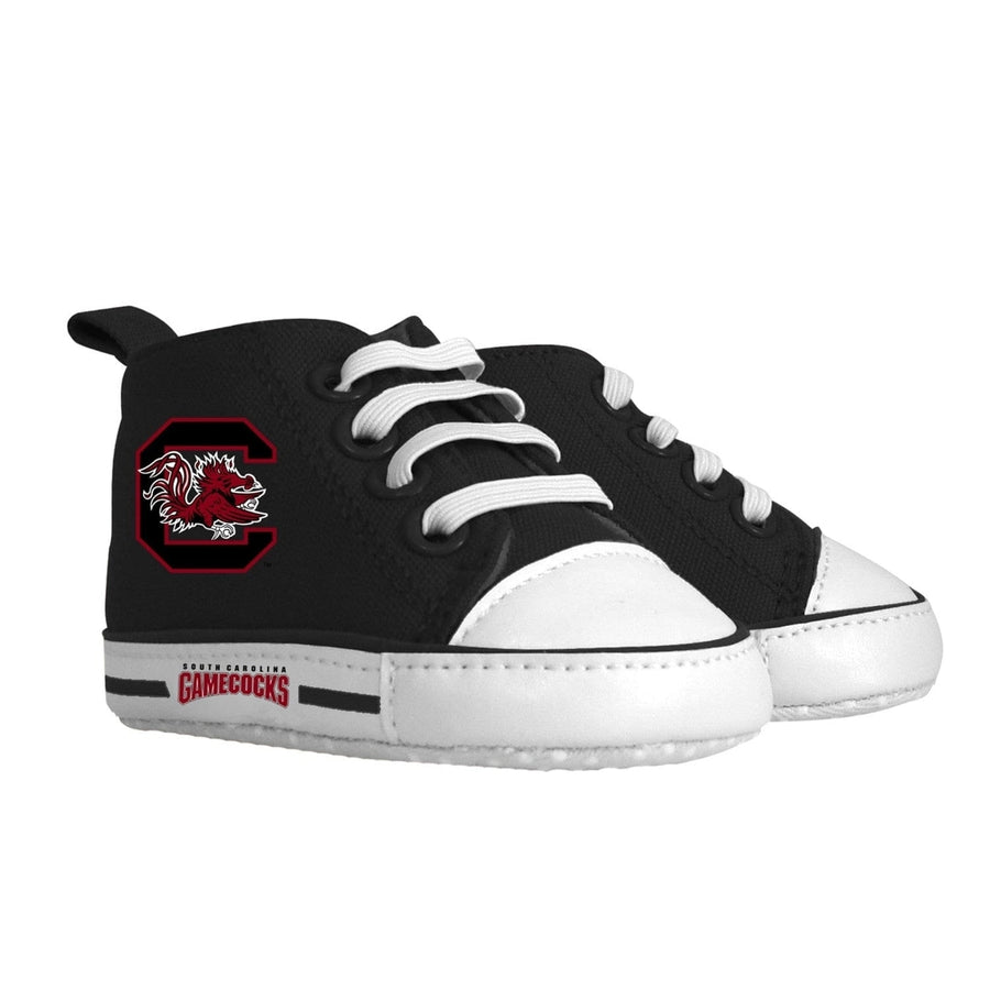 South Carolina Gamecocks Baby Shoes High Top Pre-Walkers Soft Fabric Unisex Image 1