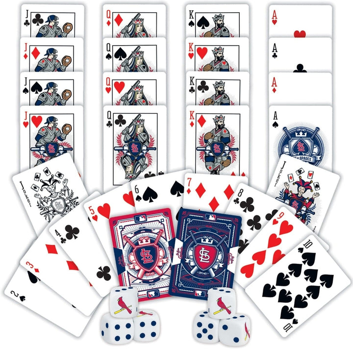 St. Louis Cardinals 2-Pack Playing Cards Dice Set Officially Licensed MLB Image 2