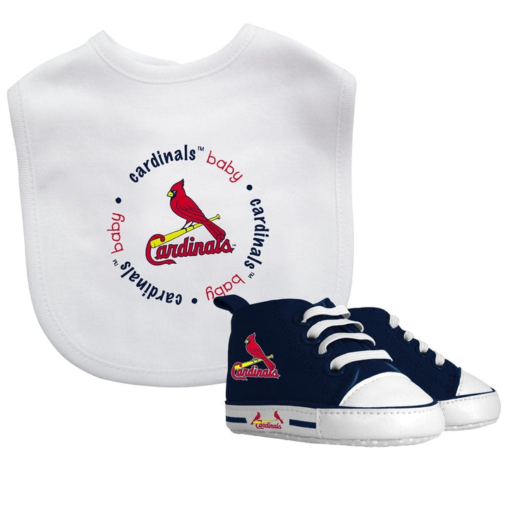 St. Louis Cardinals 2-Piece Baby Gift Set Bib and Pre-Walkers Unisex Cotton Image 1