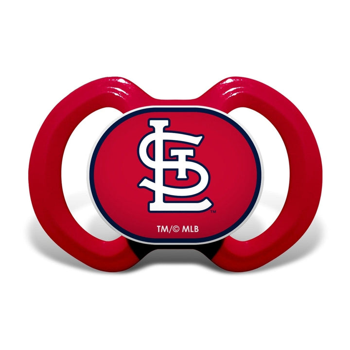 St. Louis Cardinals 3-Piece Baby Gift Set Unisex BPA-Free Pacifier Bottle Bib Image 2