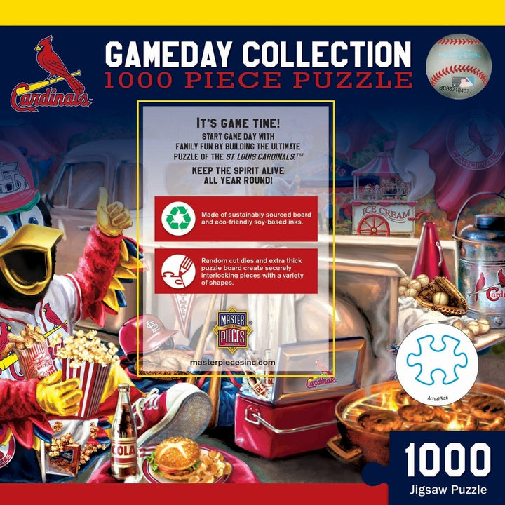 St. Louis Cardinals 1000 Piece Puzzle MasterPieces Eco-Friendly Jigsaw Puzzle Image 3