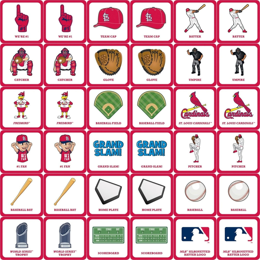 St. Louis Cardinals Matching Game MLB Memory Game Family Fun Kids Adults Image 2