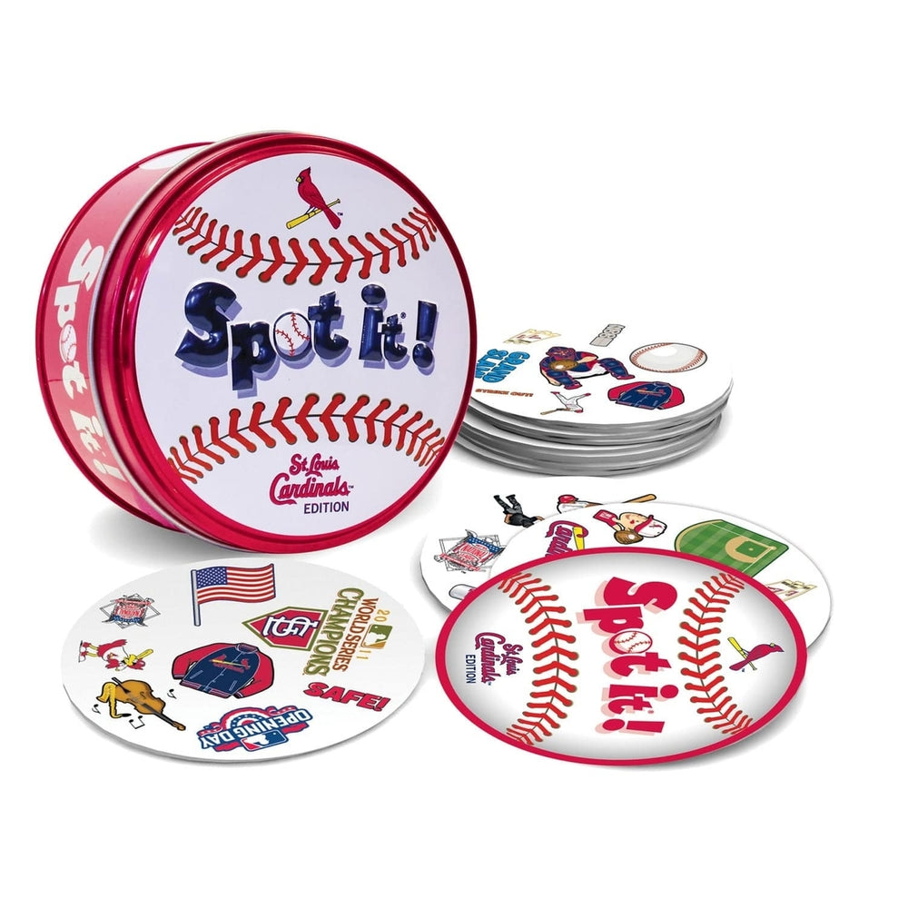 St. Louis Cardinals Spot It! Card Game MLB Edition Fun Family Game for Ages 7+ Image 2