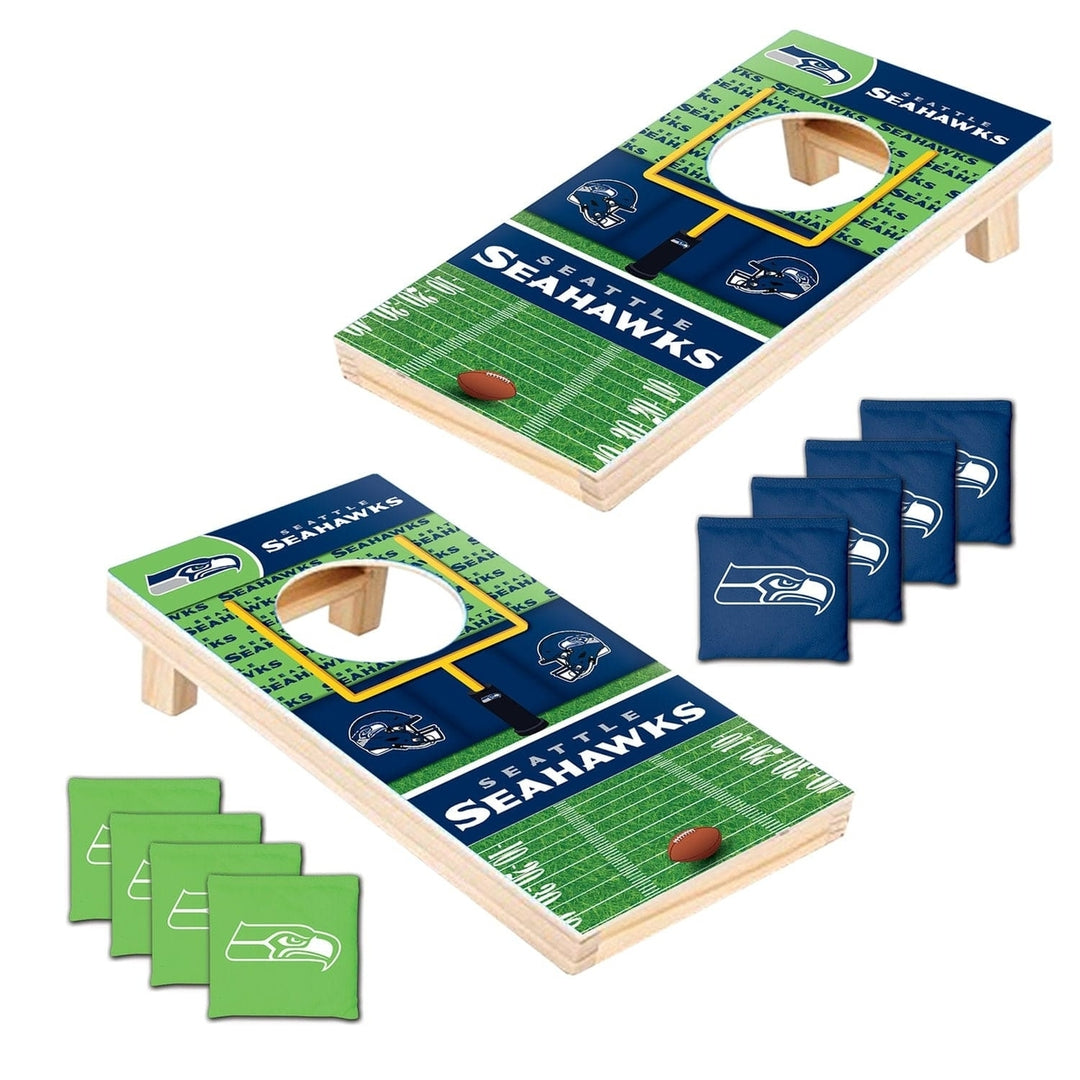 Seattle Seahawks - NFL Tabletop Cornhole Image 2