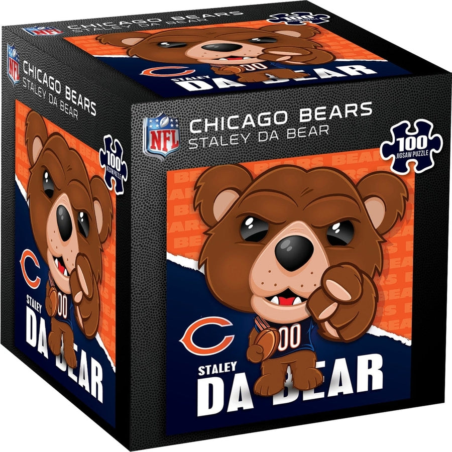 Staley Da Bear Chicago Bears Puzzle 100 Piece 10x10 NFL Mascot Jigsaw Image 1