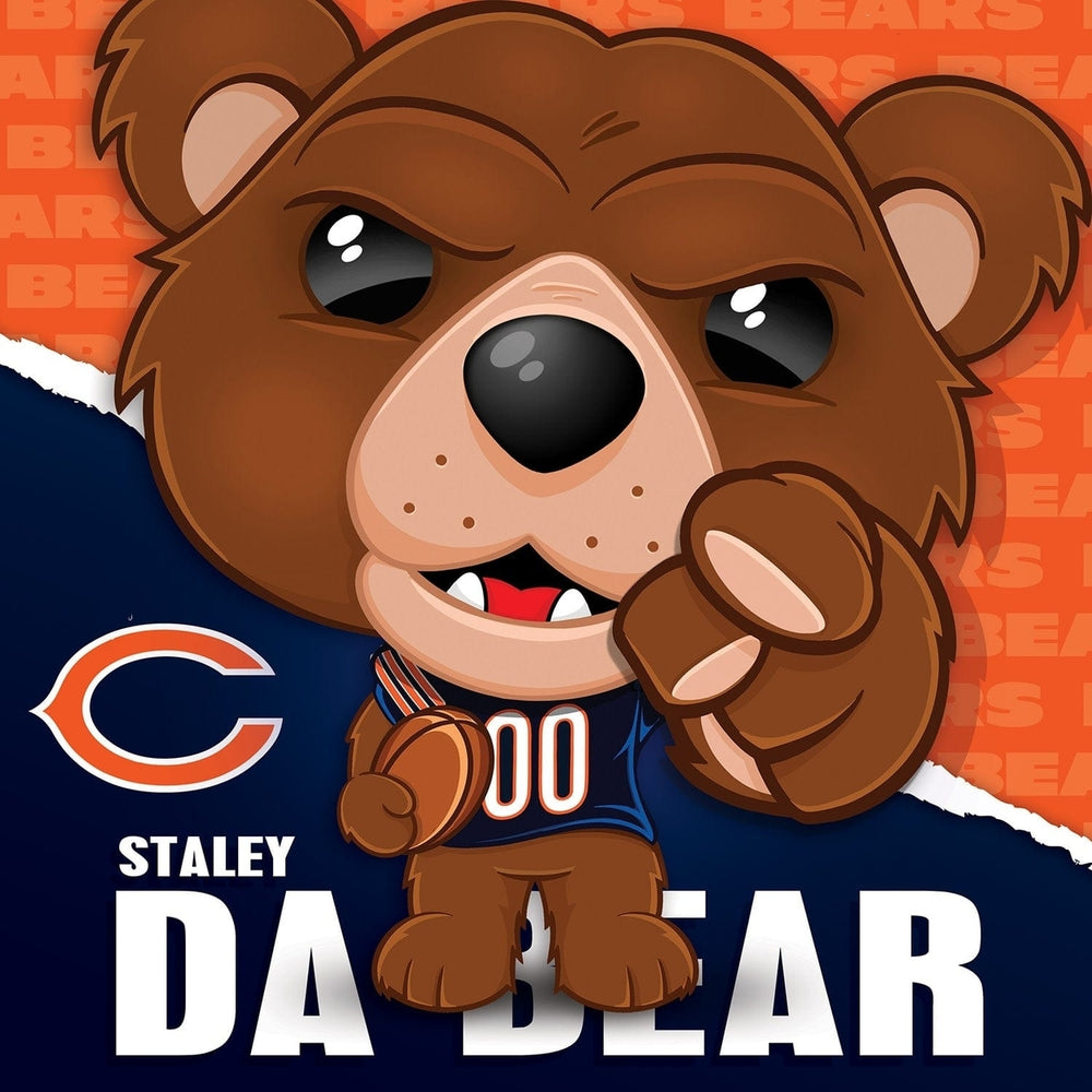 Staley Da Bear Chicago Bears Puzzle 100 Piece 10x10 NFL Mascot Jigsaw Image 2