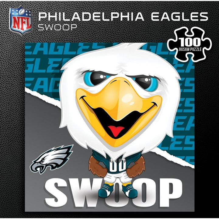 Swoop Philadelphia Eagles Mascot 100 Piece Jigsaw Puzzle 10x10 Official NFL Image 3