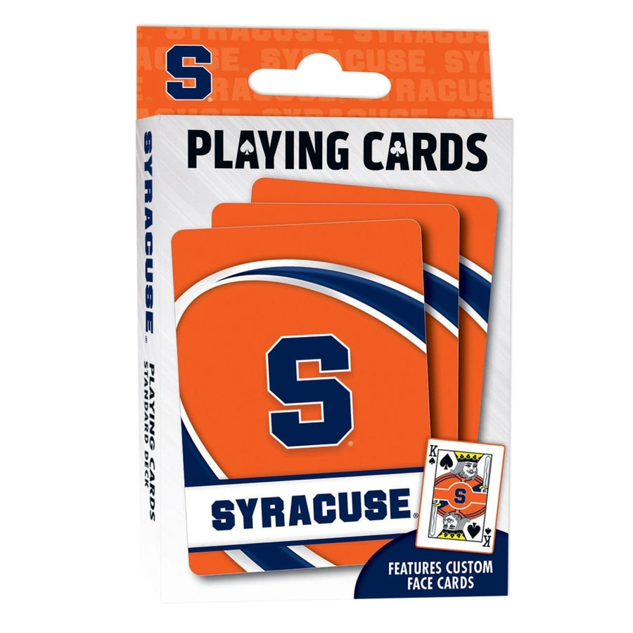 Syracuse Orange Playing Cards 54 Card Deck NCAA Team Logo Custom Design Image 1