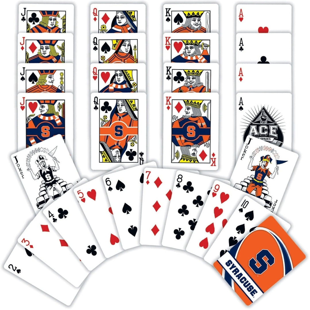 Syracuse Orange Playing Cards 54 Card Deck NCAA Team Logo Custom Design Image 2