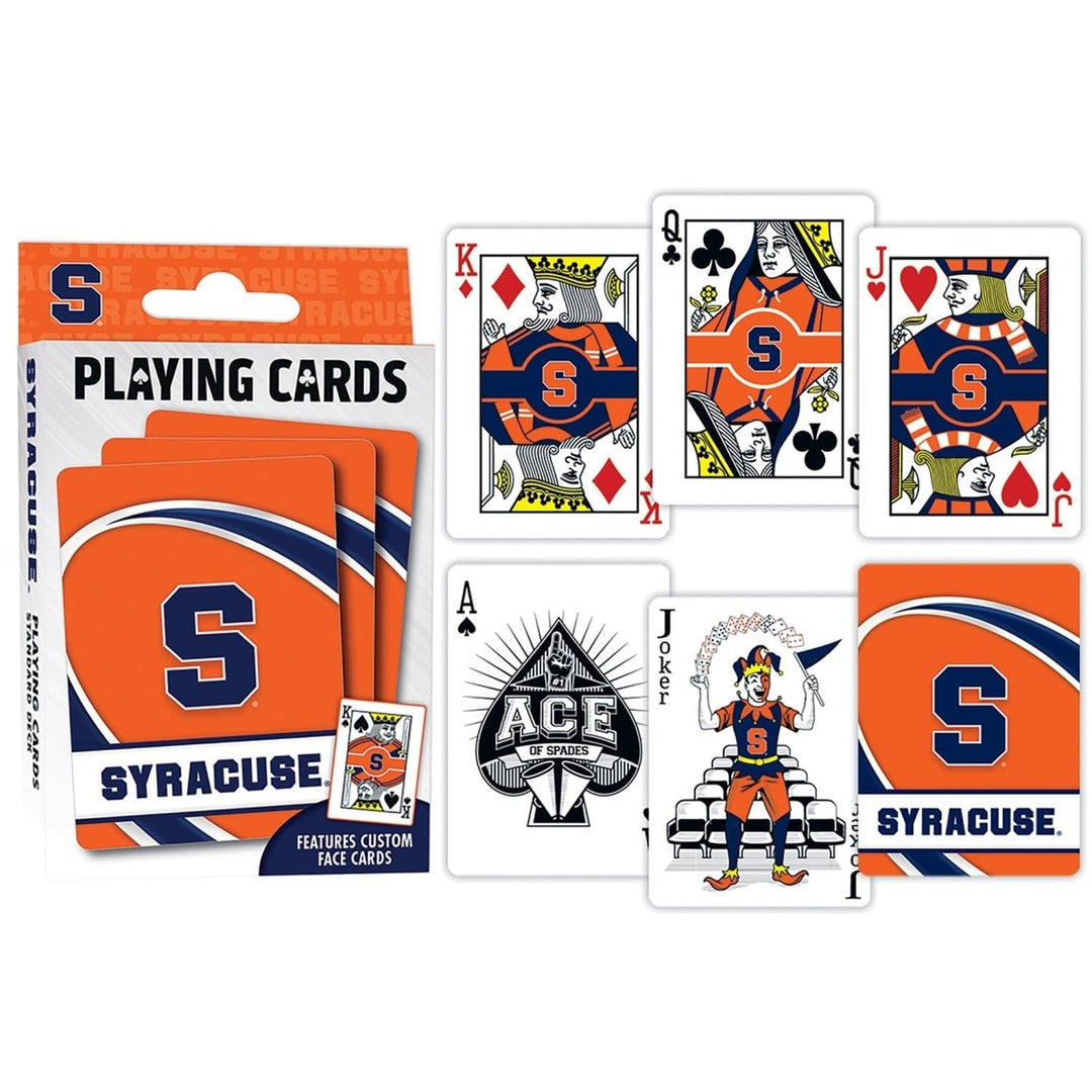 Syracuse Orange Playing Cards 54 Card Deck NCAA Team Logo Custom Design Image 3