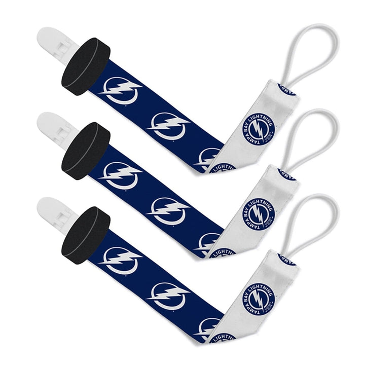 Tampa Bay Lightning - Pacifier Clip 3-Pack Image 1