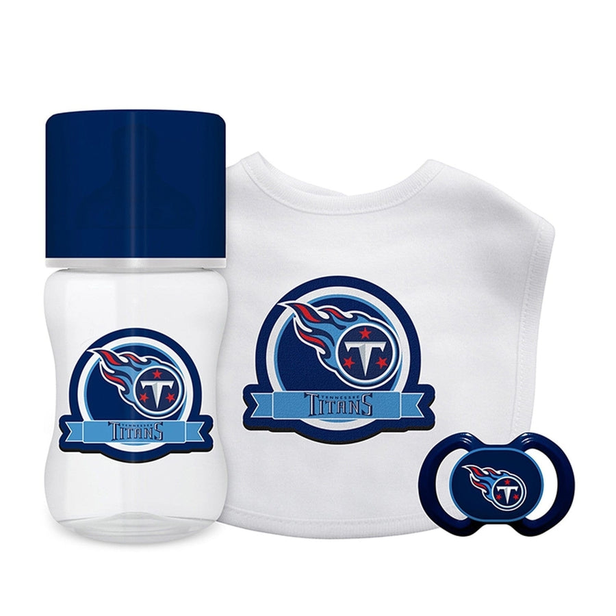 Tennessee Titans Baby Gift Set 3-Piece BPA-Free Bottle Bib Pacifier Unisex Image 1