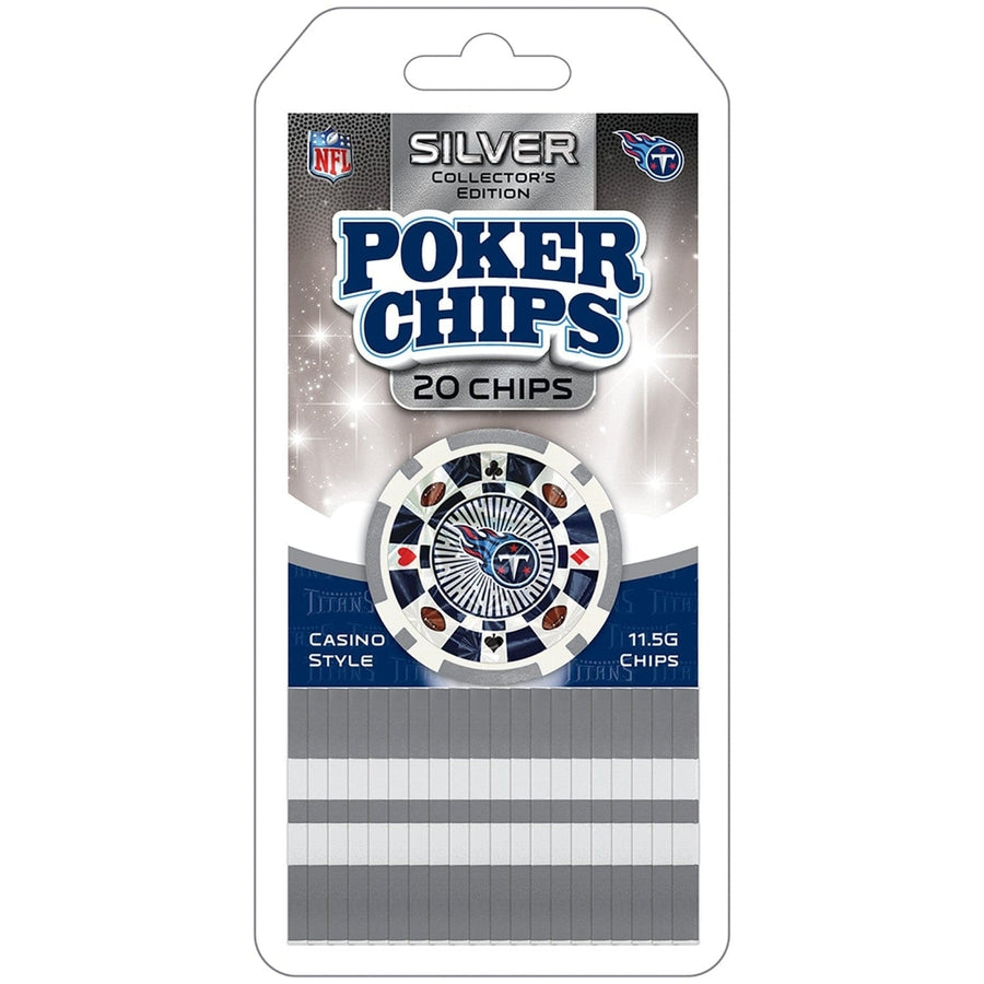 Tennessee Titans 20 Piece Poker Chips Set Officially Licensed Collectible Game Set Image 1