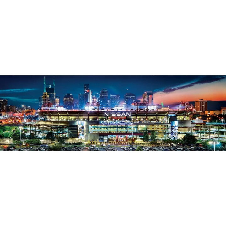 Tennessee Titans 1000 Piece Panoramic Jigsaw Puzzle 13x39 Made in USA Recycled Image 2