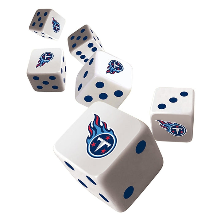 Tennessee Titans Dice Set 6-Piece D6 Gaming Dice NFL Team Logo 16mm Image 2