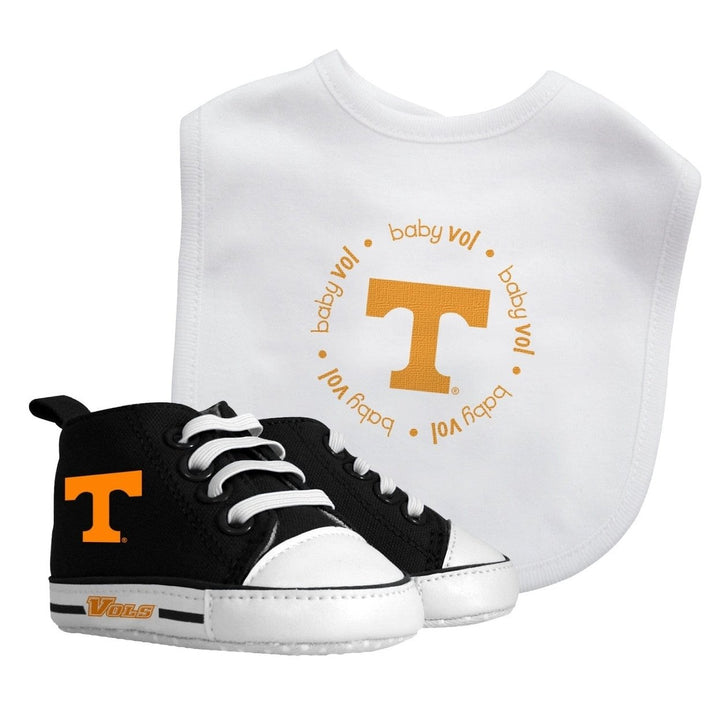 Tennessee Volunteers 2-Piece Baby Gift Set Bib and Pre-Walkers NCAA Team Gear Image 1