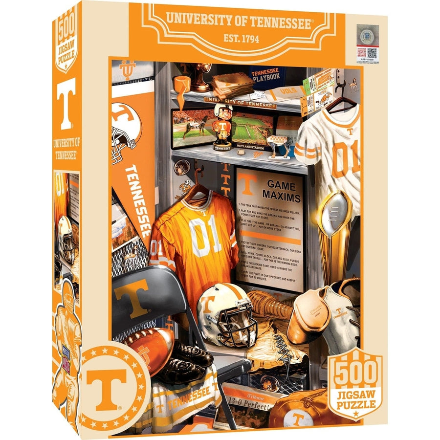 Tennessee Volunteers 500 Piece Jigsaw Puzzle Football Memorabilia Recycled Material Image 1