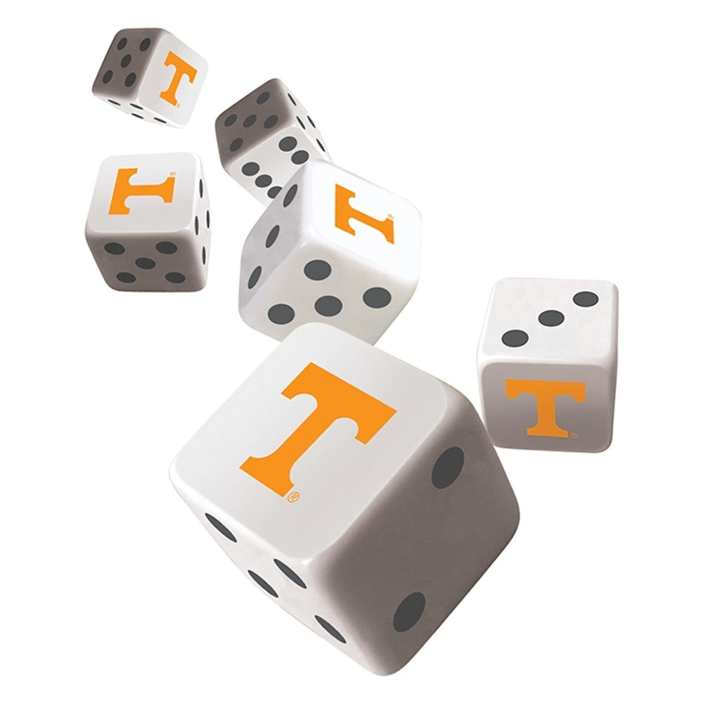 Tennessee Volunteers Dice Set 6-Piece D6 Gaming Dice Standard Size Officially Licensed Image 2