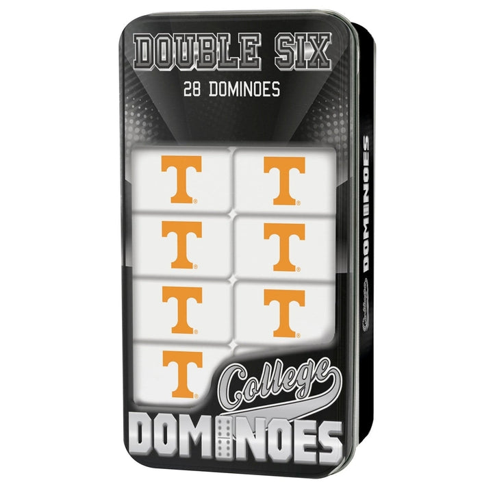 Tennessee Volunteers Dominoes Set NCAA Officially Licensed Collectible Tin 28 Pieces Image 1