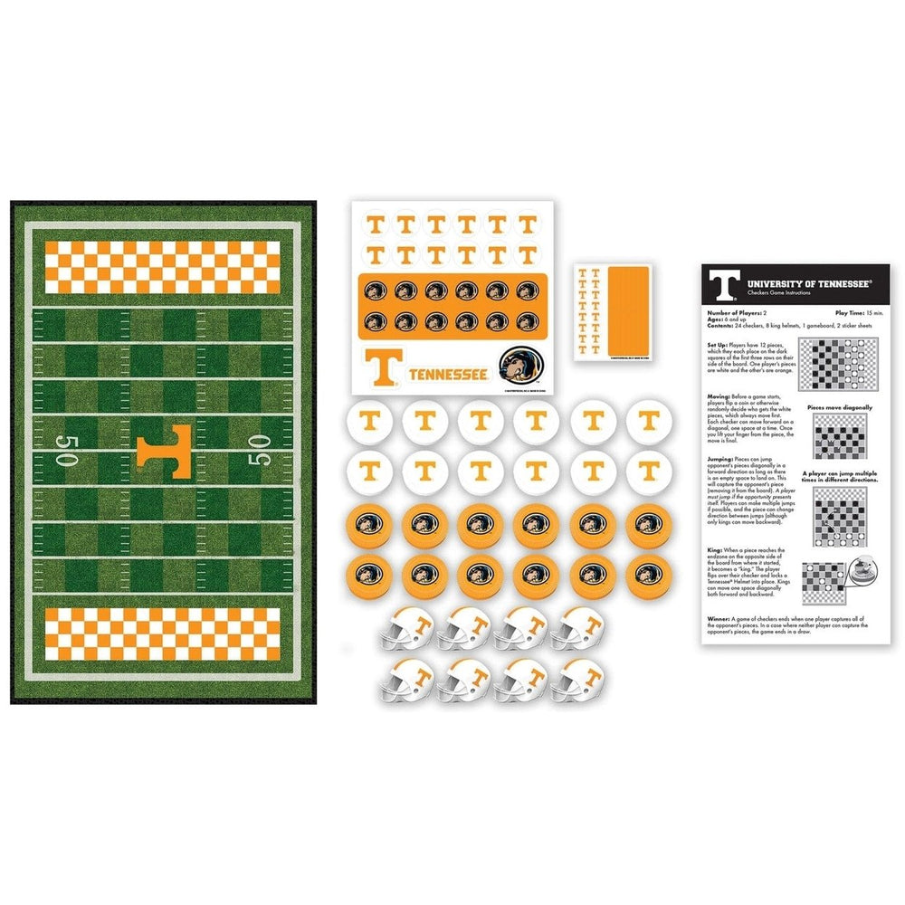 Tennessee Volunteers Checkers Board Game Licensed MasterPieces Family Fun 24 Pieces Image 2