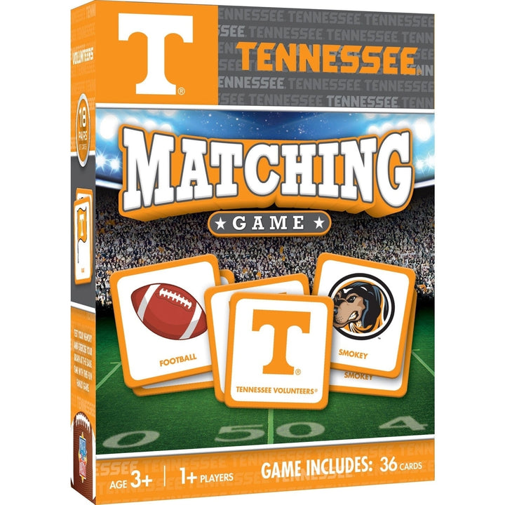 Tennessee Volunteers Matching Game NCAA Family Fun Memory Card Game Image 1