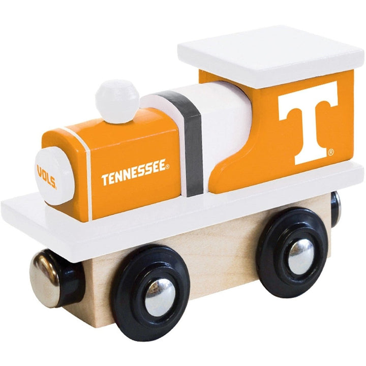 Tennessee Volunteers Wooden Toy Train Engine NCAA Team Colors Compatible Tracks Image 1