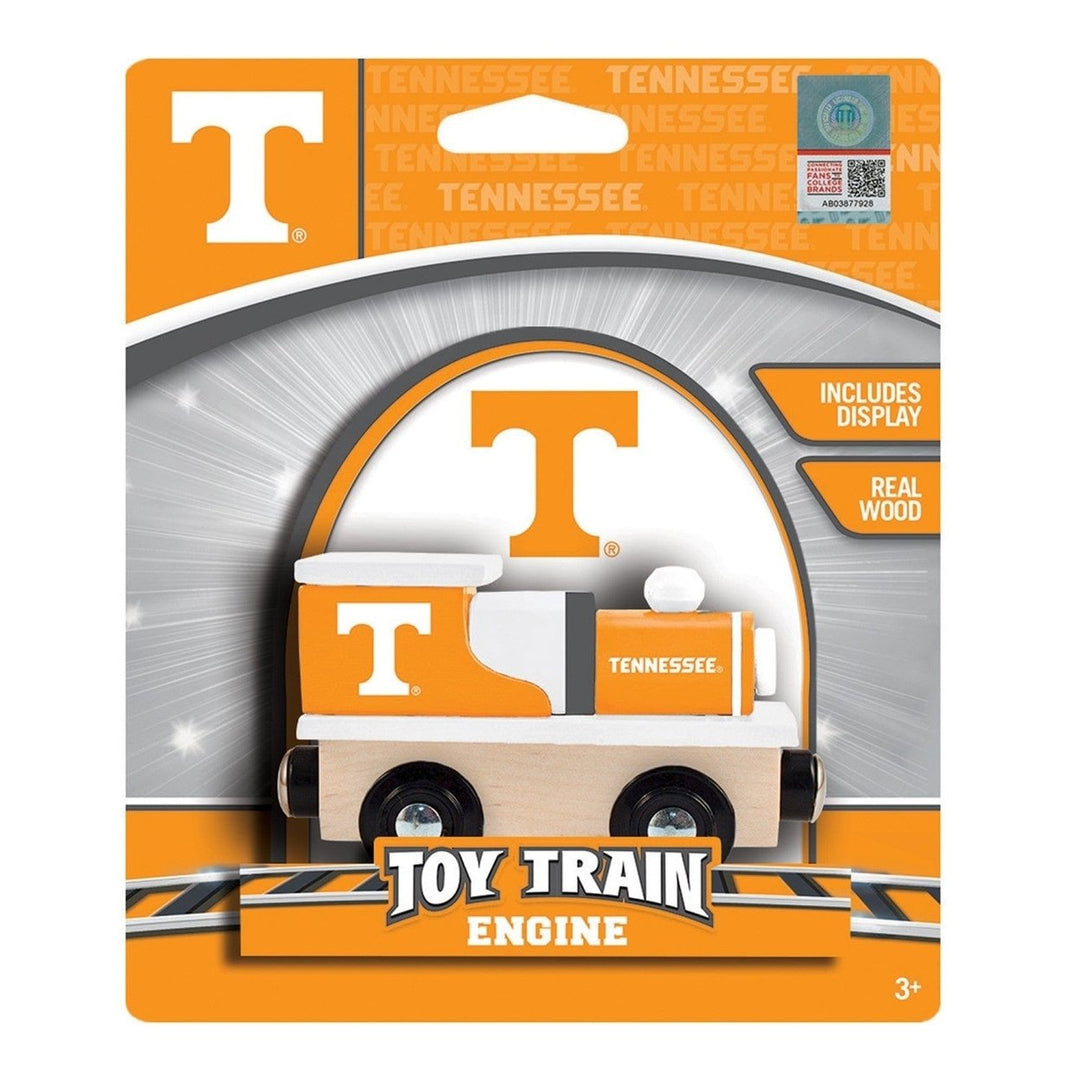 Tennessee Volunteers Wooden Toy Train Engine NCAA Team Colors Compatible Tracks Image 2