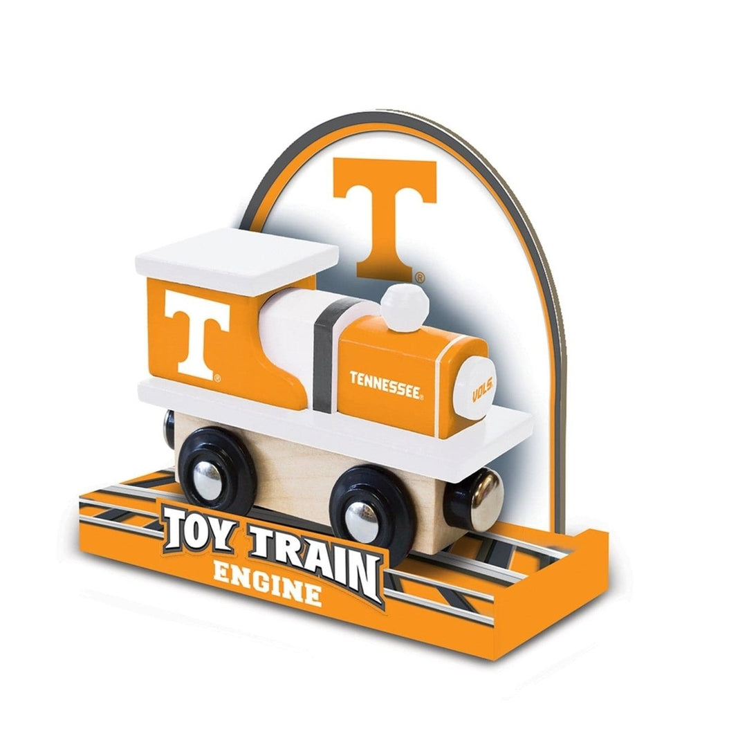 Tennessee Volunteers Wooden Toy Train Engine NCAA Team Colors Compatible Tracks Image 3