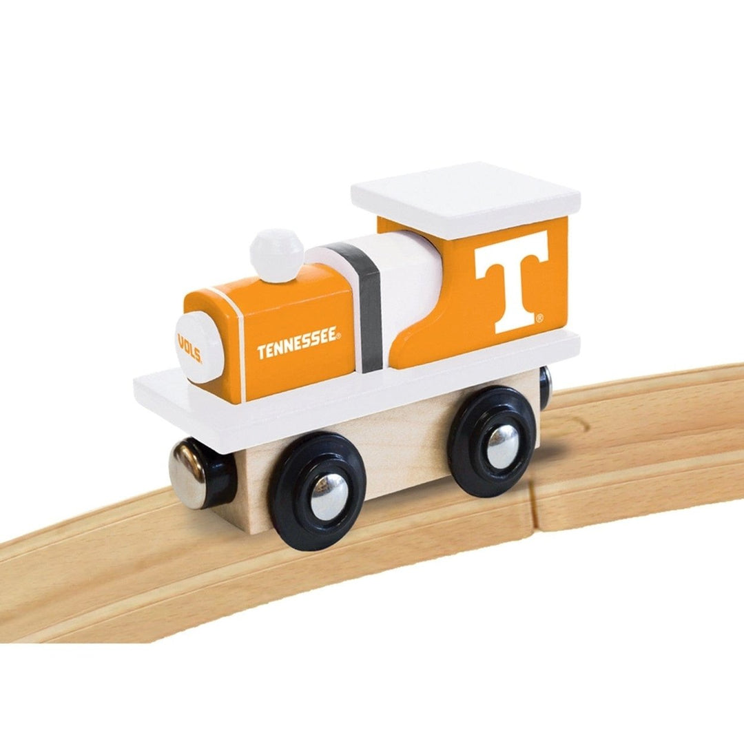 Tennessee Volunteers Wooden Toy Train Engine NCAA Team Colors Compatible Tracks Image 4