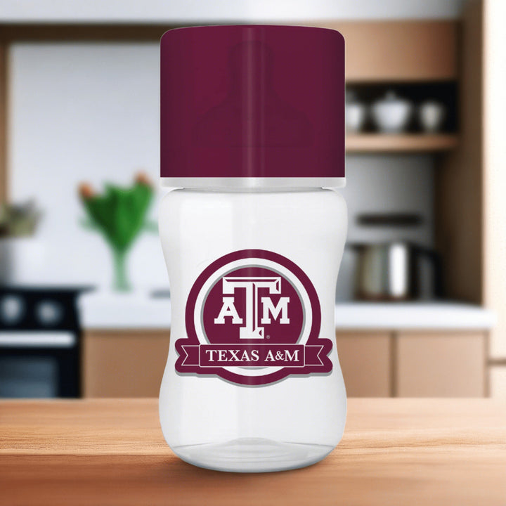 Texas AandM Aggies Baby Bottle 9oz BPA Free Silicone Nipple Infant Fan Gear Image 3